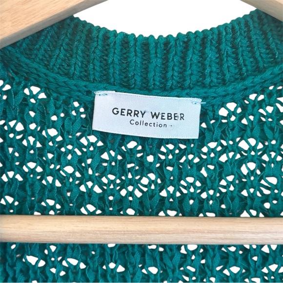 Gerry Weber Green V-Neck Sweater - Picture 3 of 3
